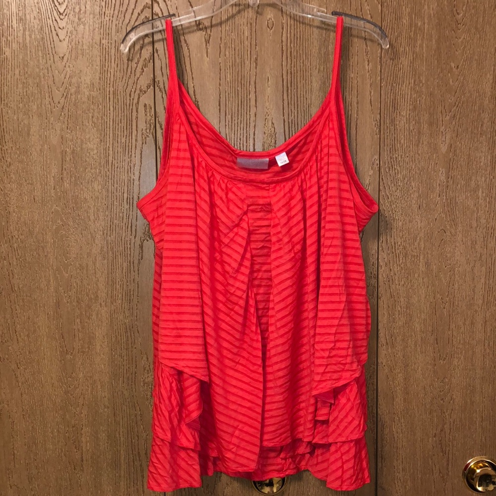 Avenue Red Layered look Tank